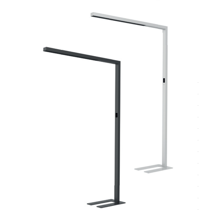 SG LEUCHTEN LED-Stehleuchte 80W 4000K weiß 2120851 10800lm Konverter dir/indir mit Schalt