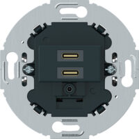 BERKER USB-Spannungsversorgung 2USB-C Unterputz 270425 3000mA anthrazit 5-12V 50-60Hz