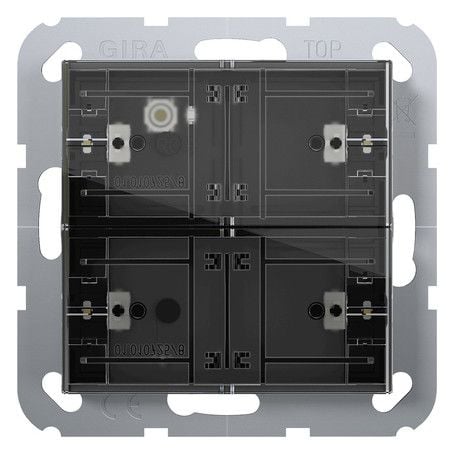 GIRA Tastsensor KNX Unterputz 4-fach 4pkt LED 505600 inklusiveAnkoppl mit Thermostat