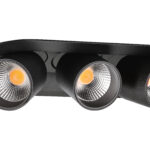 SG LEUCHTEN LED-Einbaustrahler 15W Konverter JUNISTAR 902716 dimmbar 3LEDs schwarz 3000K weiß