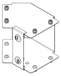 Legrand MGR123BL Salamandre IP30 trunking 300x75mm inside lid 45° bend