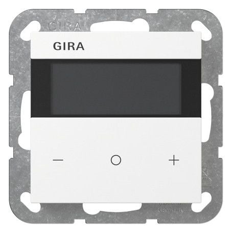 GIRA Raumtemperaturregler Unterputz KNX reinweiß glänzend 200503 Basis+zentr Abdeckpl