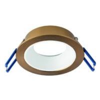 Rutec ALU12301 Einbauring MixMi, schwenkb.,ru, Aluminium bronzegold geb./weiß