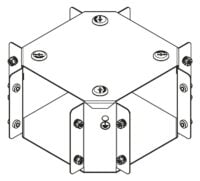 Legrand MGR66AGX Salamandre IP30 trunking 150x150mm crossover