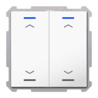 MDT Tastsensor KNX Unterputz studioweiß glänzend 2-fach 4pkt TAL-6302A04.02S