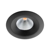 SG LEUCHTEN LED-Einbaustrahler 8W Konverter 904407 dimmbar 1LED schwarz 3000K weiß 540lm schwarz matt