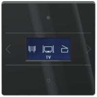 THEBEN Tastsensor KNX Unterputz schwarz glänzend 2-fach 20pkt iON 108 KNX G BK inklusiveAnkoppl LED