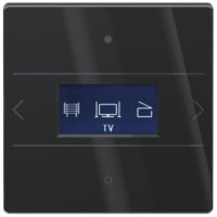 THEBEN Tastsensor LUXORliving Unterputz schwarz glänzend LUXORliving iON8 G BK 2-fach 10pkt LED