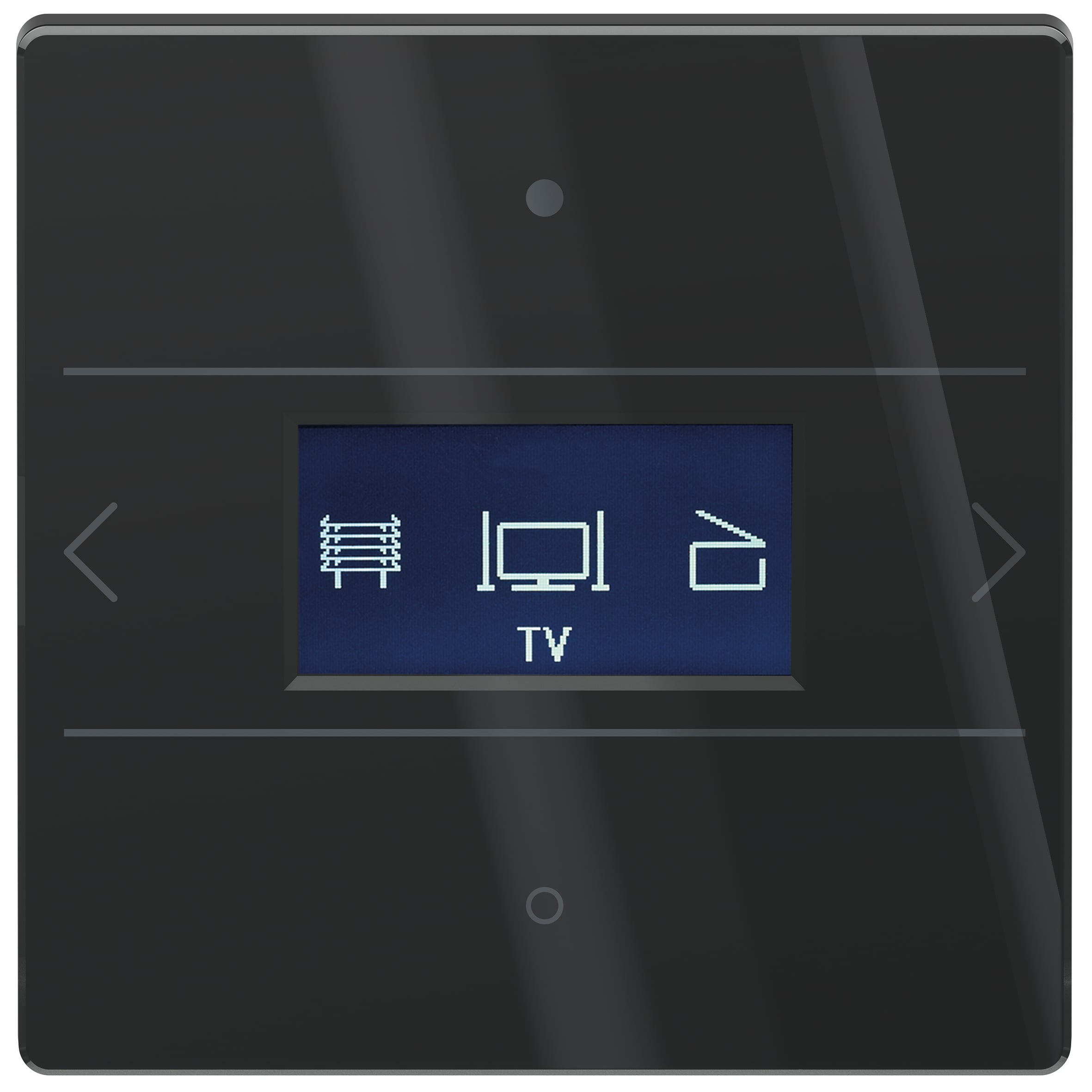 Theben THEBEN Tastsensor LUXORliving Unterputz schwarz glänzend LUXORliving iON8 G BK 2-fach 10pkt LED