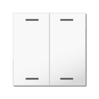 MDT Tastwippe KNX reinweiß glänzend Kunststoff 2-fach TAL-55W2002.02