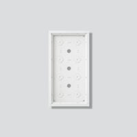 SIEDLE Gehäuse Aluminium innen/außen weiß GA 612-4/2-01 W