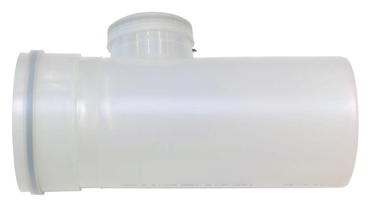 Verlängerung 250 mm 0,5m PP, mit Revisionsöffnung