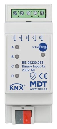 MDT Binäreingang KNX REG 2TE LED 4-fach BE-04230.03S