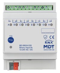 MDT Binäreingang KNX REG 4TE LED 8-fach BE-08024.03S