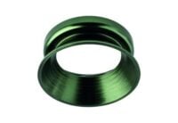 Rutec 51216 Einbaureflektor rund, Aluminium, clipring dunkelgrün gebürstet