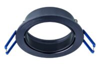 Rutec ALU51011 Einbauring schwenkbar, rund, Aluminium schiefergrau IP20,ED68mm