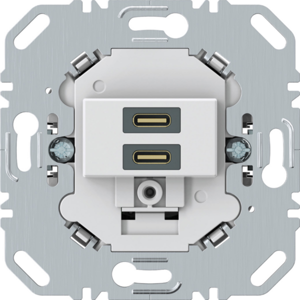 BERKER USB-Spannungsversorgung 2USB-C Unterputz 270419 3000mA weiß 5-12V 50-60Hz