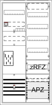 STRIEBEL&JOHN Komplettschrank Aufputz/Unterputz 1Z BA27CBE eHZ 2Feld IP31 16qmm SS_5p
