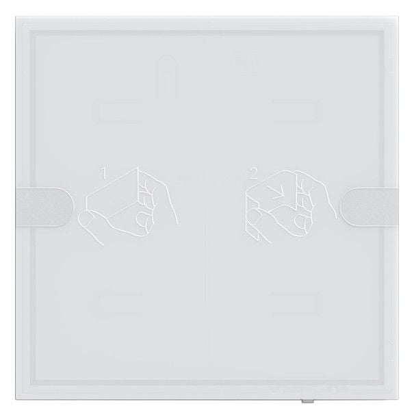GIRA Tastsensor KNX Unterputz weiß 1-fach 2pkt LED 1041003 inklusiveAnkoppl mit Thermostat