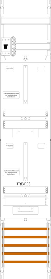 F-TRONIC Komplettfeld Zählerfeld ZR6-HSP,1-fel ZR6-HSP