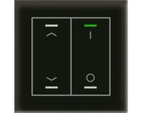 MDT Tastsensor KNX Unterputz schwarz glänzend 2-fach GTL-2TCS.02S