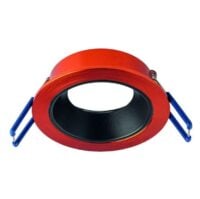 Rutec ALU15302 Einbauring MixMi, schwenkb.,ru, Aluminium zinnober geb./schwarz matt