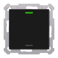 MDT Tastsensor KNX Unterputz schwarz matt 1-fach 2pkt TAL-55T1006.02S