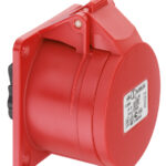 ABL CEE-Anbausteckdose 5p 32A 230V/bl 9h F52S201 IP44 Schraubkl ger Kunststoff 70x70mm