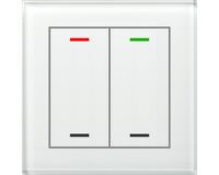 MDT Tastsensor KNX Unterputz weiß glänzend 2-fach GTL-200W.02S