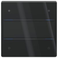 THEBEN Tastsensor KNX Unterputz schwarz glänzend 4-fach 4pkt iON 104 KNX G BK inklusiveAnkoppl LED