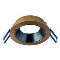 Rutec ALU12210 Einbauring MixMi, schwenkb.,ru, Aluminium bronzegold/basalt