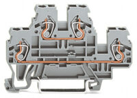 WAGO Reihenklemme 0,08-2,5qmm 2Etagen grau Serie 870 870-501 2kl 24A TS35