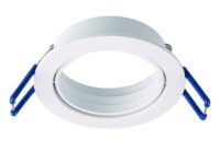 Rutec ALU51001 Einbauring schwenkbar, rund, Aluminium weiß matt, IP20,ED68mm