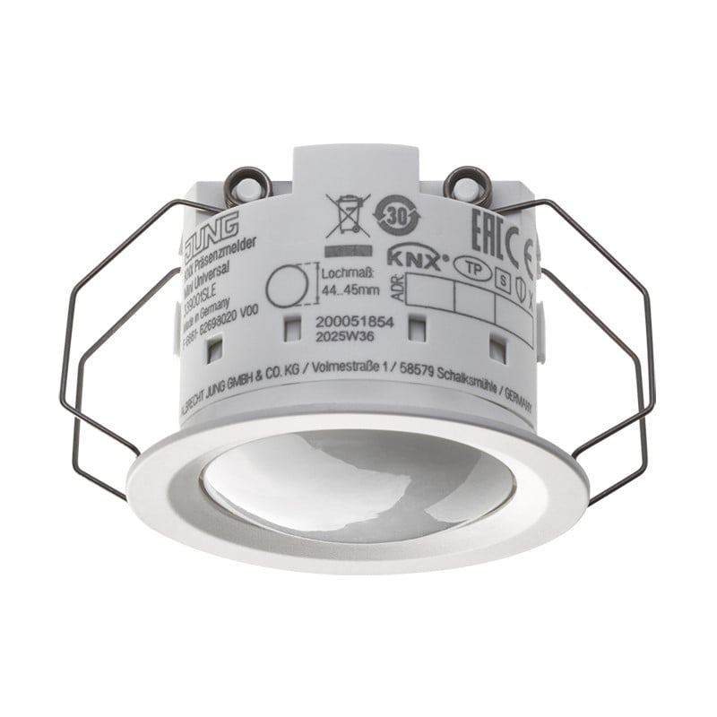 Jung Jung 33900 1S LE KNX Präsenzmelder Mini mit Temperatur- und Raumfeuchtemessung Uni