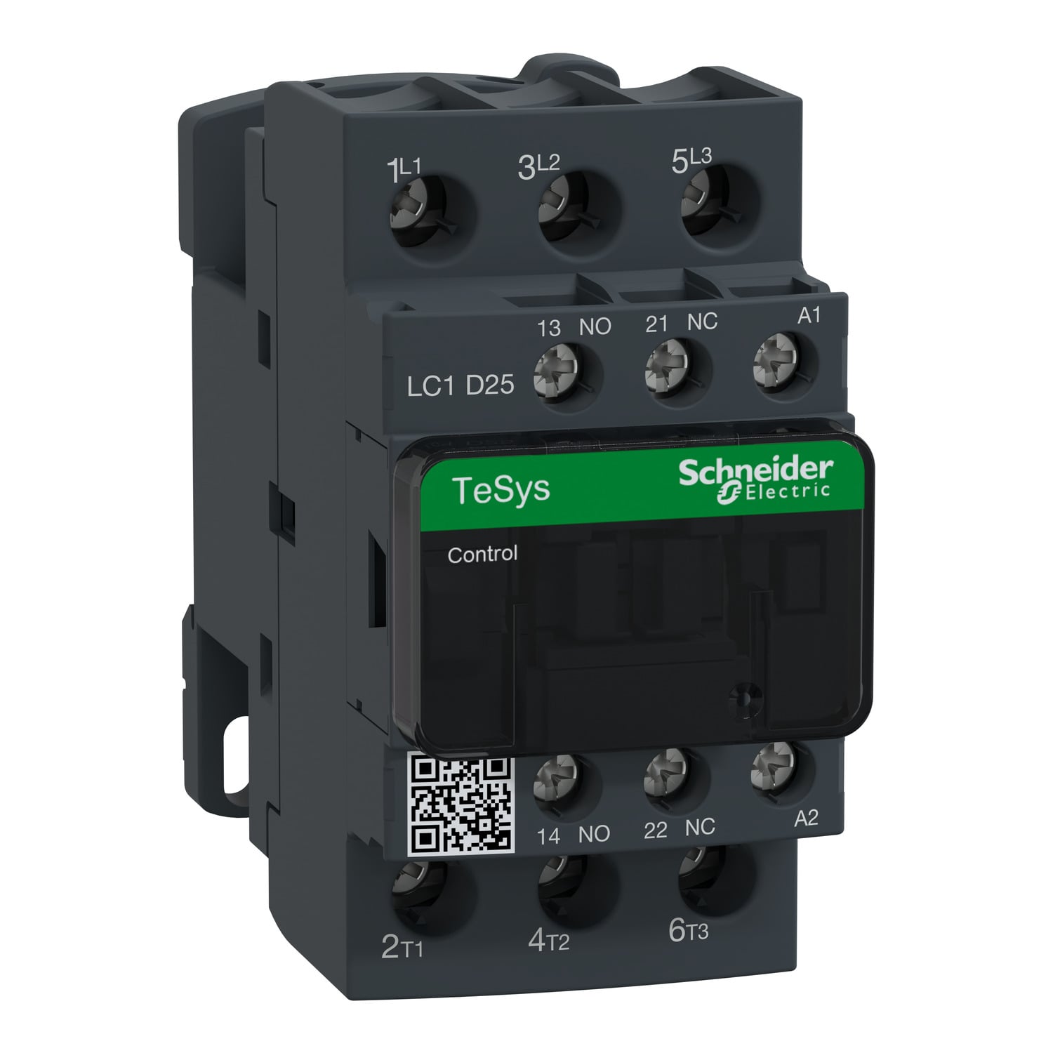 Schneider LC1D25T7 Leistungsschütz 3p 1S1Ö 11kW 400V AC3 25A 480V 50/60Hz