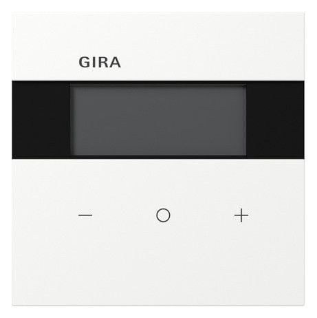 GIRA Raumtemperaturregler Unterputz KNX reinweiß matt 200472 Basis+zentr Abdeckpl