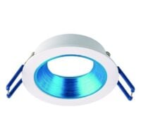 Rutec ALU01217 Einbauring MixMi, schwenkb.,ru, Aluminium weiß matt/ultramarin