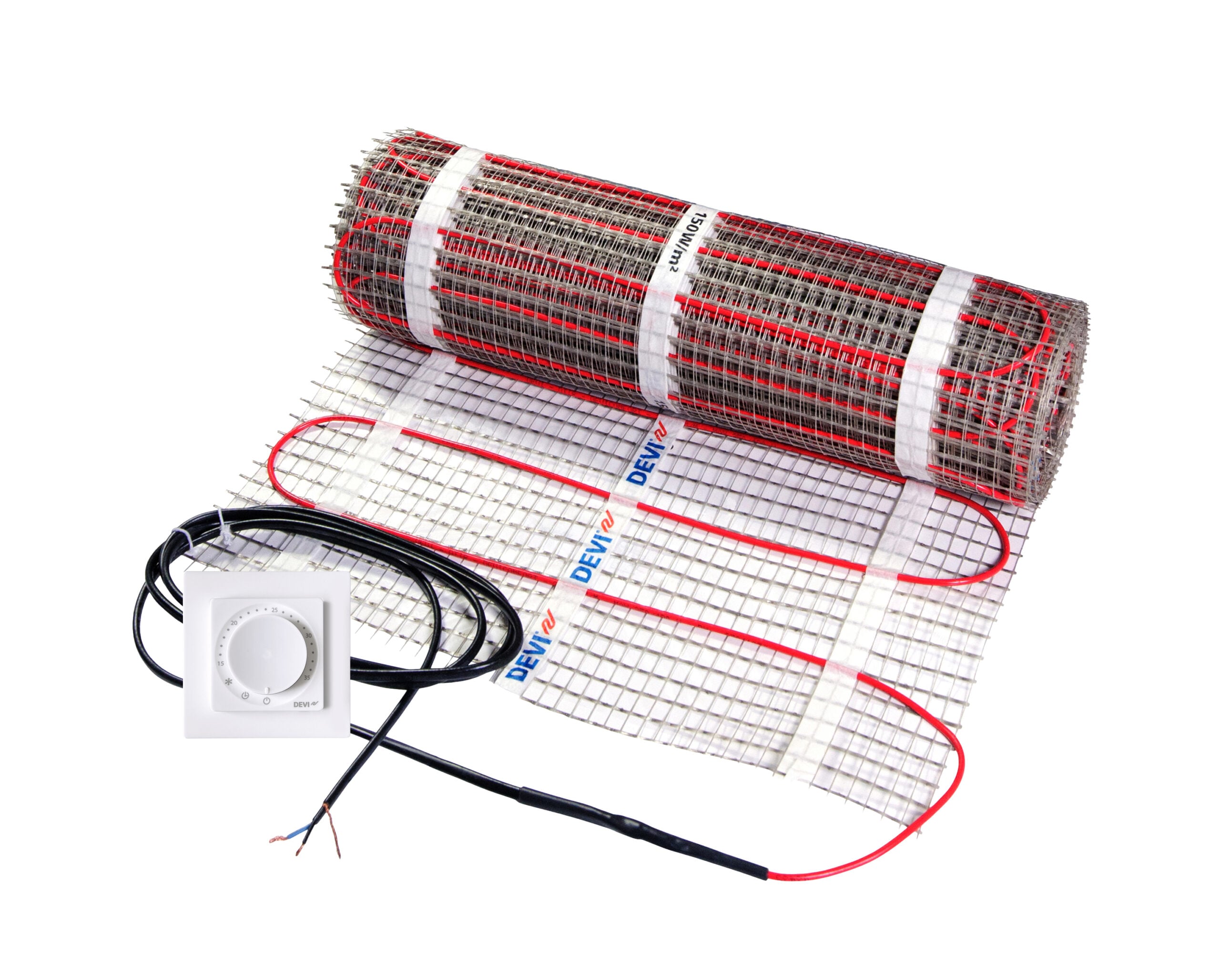 DEVI Heizkabel 150W/qm 150W 1qm 1Kaltl DEVIreg Room 150 230V 11W/m mit Trägerm