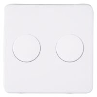 Kopp HK02 -Abdeckung Doppeldimmer Farbe: arktisweiß