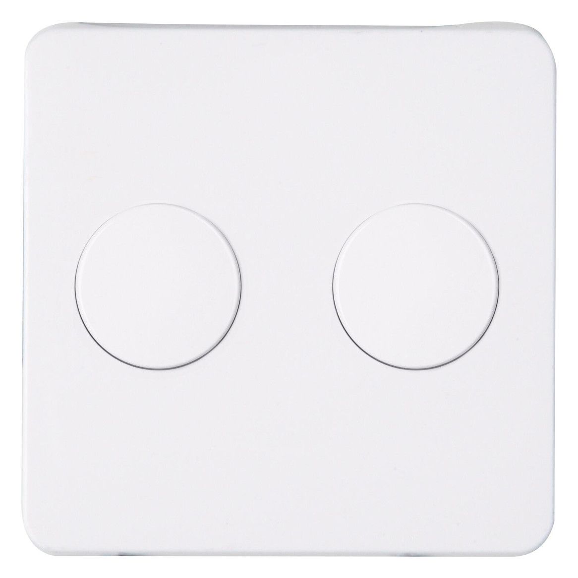 Kopp HK02 -Abdeckung Doppeldimmer Farbe: arktisweiß