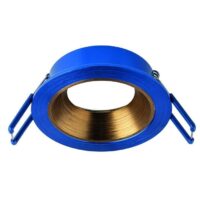 Rutec ALU18212 Einbauring MixMi, schwenkb.,ru, Aluminium dunkelblau/bronzegold