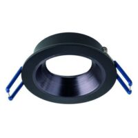 Rutec ALU02211 Einbauring MixMi, schwenkb. ,rund, Aluminium schwarz matt/schiefer