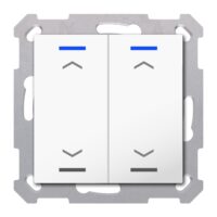 MDT Tastsensor KNX Unterputz reinweiß glänzend 2-fach 4pkt TAL-5502A02.02S