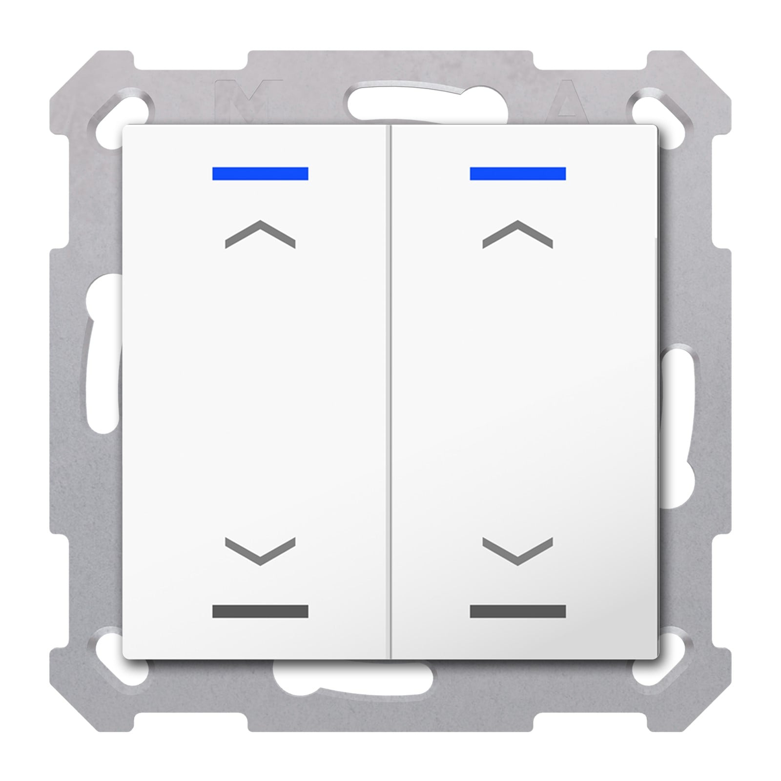 MDT Tastsensor KNX Unterputz reinweiß glänzend 2-fach 4pkt TAL-5502A02.02S
