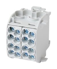 F-TRONIC Hauptleitungsklemme 4Eing 1-polig HLAK1p25Dgr schraub grau berührsich REG