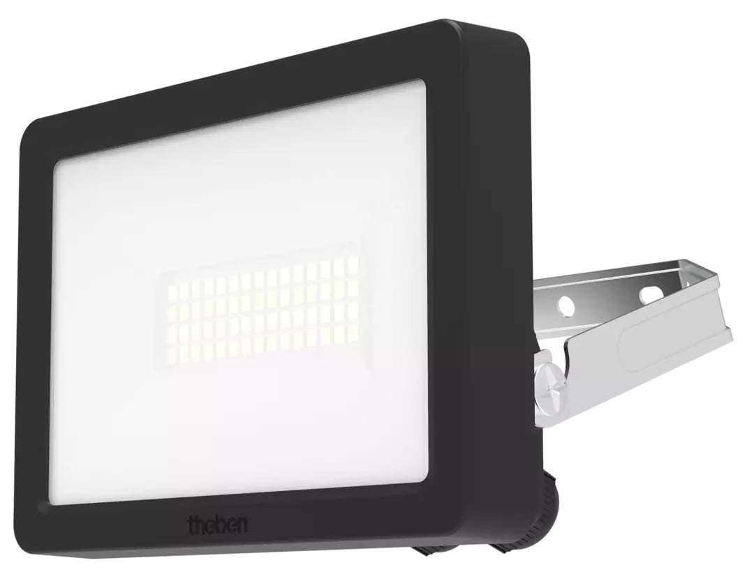THEBEN LED-Anbaustrahler 10W Konverter 1LED theLeda B10 dual BK schwarz 3000-4000K weiß schwarz