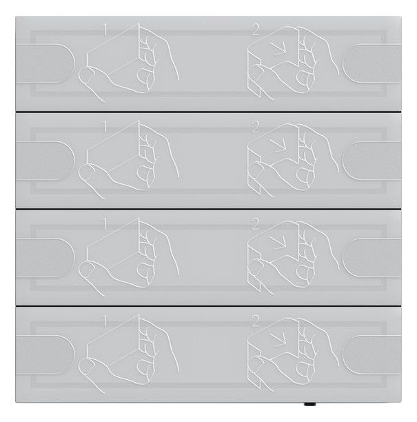 GIRA Tastsensor KNX Unterputz anthrazit 4-fach 8pkt LED 1044028 inklusiveAnkoppl mit Thermostat