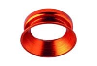 Rutec 51215 Einbaureflektor rund, Aluminium, clipring zinnoberrot gebürstet