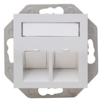 Kopp HK07 -Keystoneaufnahme mit Abdeckung Farbe:grau matt