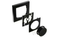 SG LEUCHTEN Aufbaurahmen schwarz Kunststoff L84mm LEDDIM 820480 B84mm H13mm